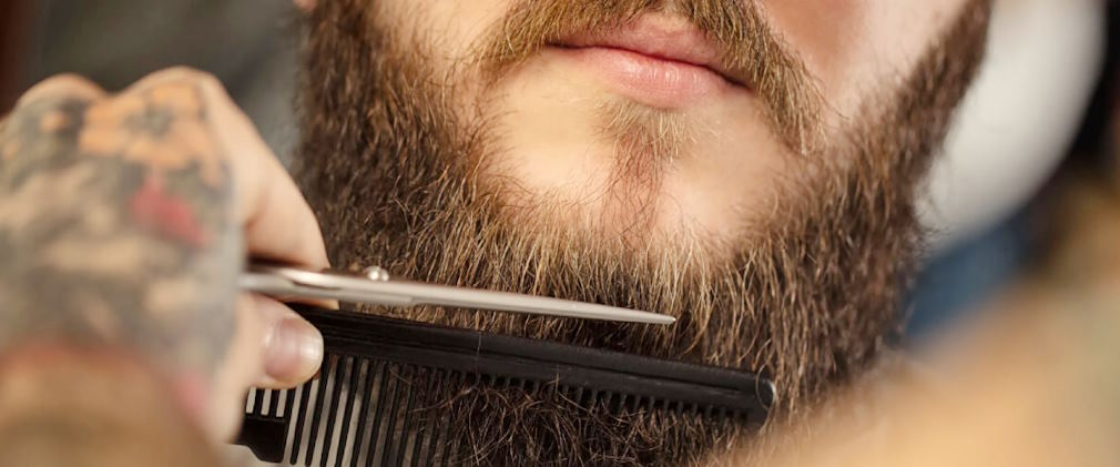 well-filled beard